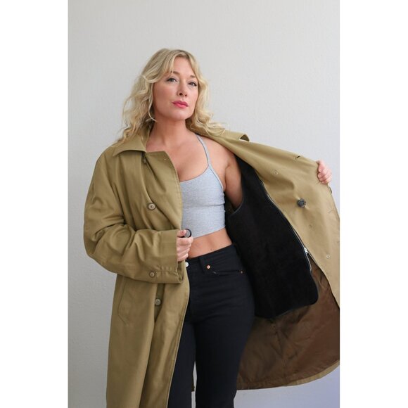 1960's Vintage Towncraft Houndstooth Overcoat // Men's LG to XXL Women's XL XXL - Picture 2 of 10